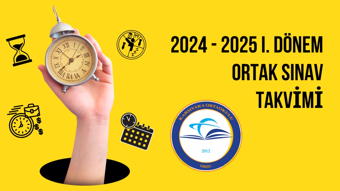 Ortak Sınav Takvimi 2024-2025 1. Dönem 2 Sınavlar